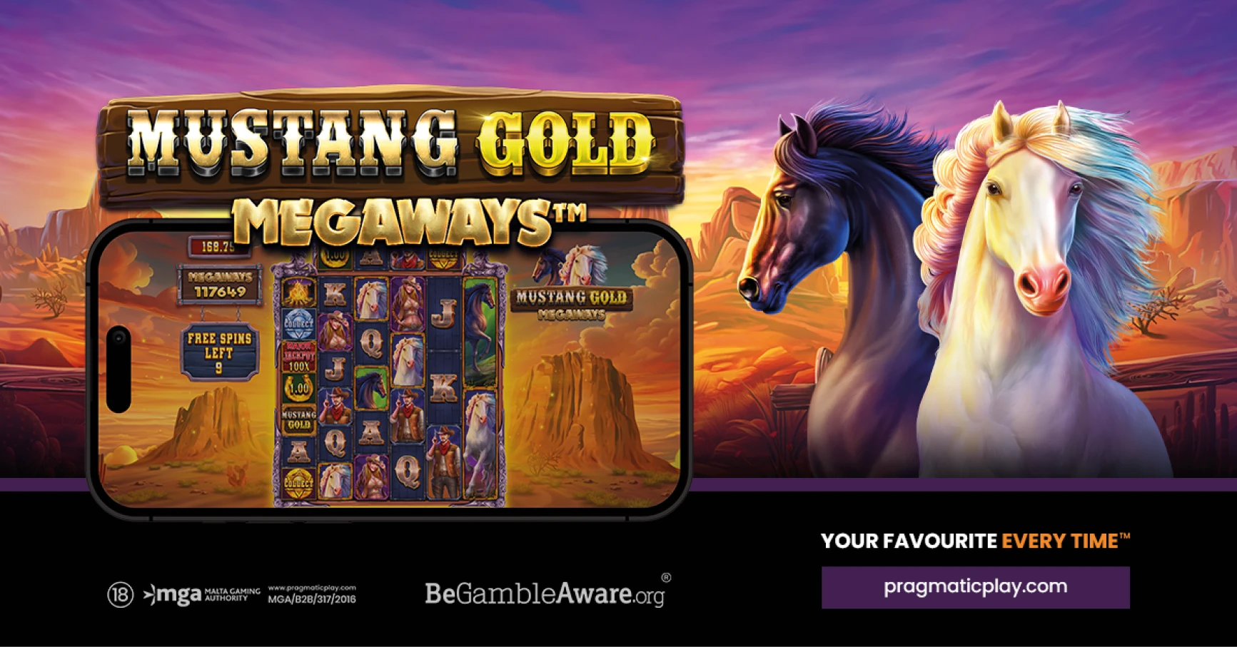 Pragmatic Play берет курс на дикие границы в Mustang Gold Megaways 